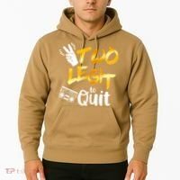 Funny 2nd Birthday Hip Hop Theme Two Legit To Quit 1 Hoodie thumb 2