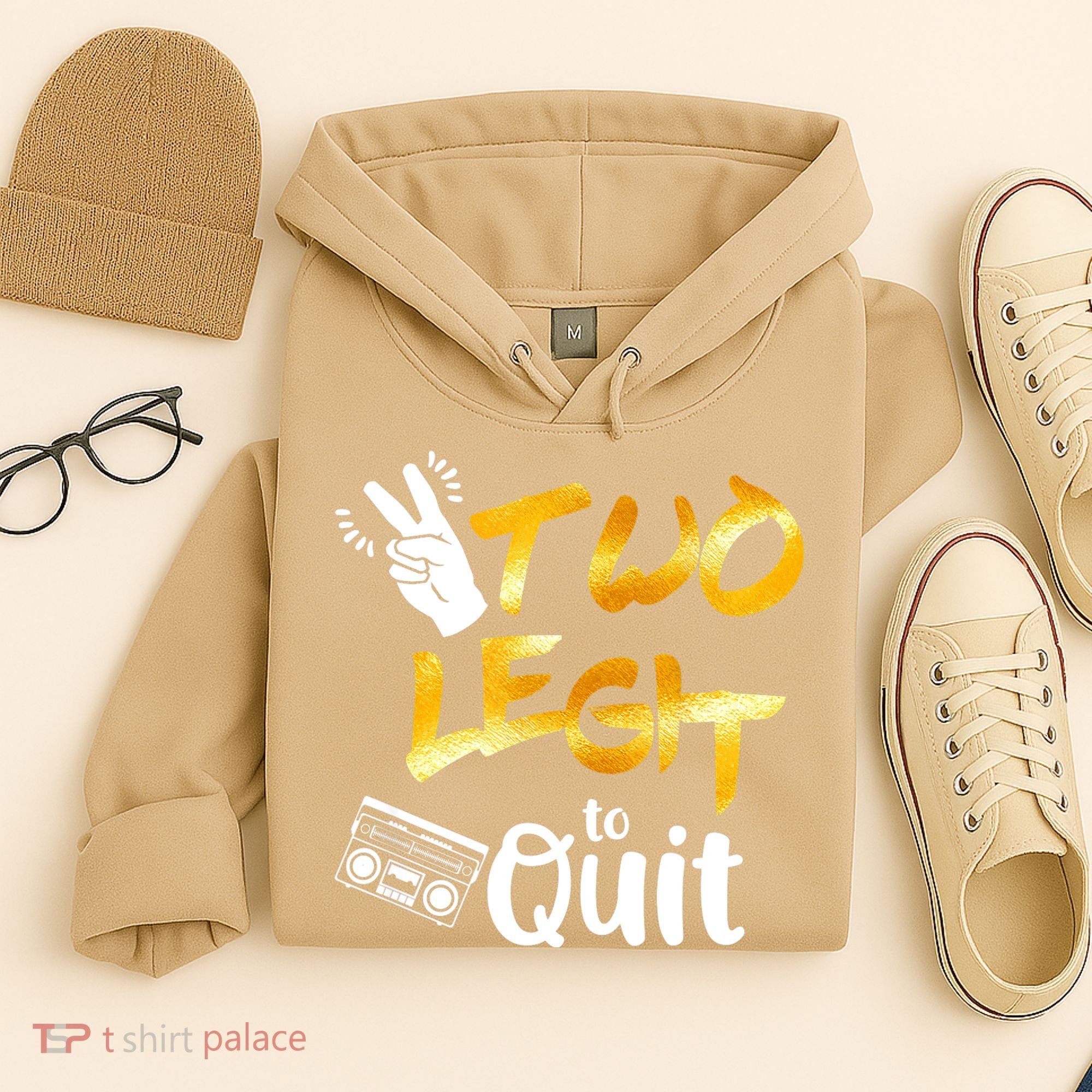 Funny 2nd Birthday Hip Hop Theme Two Legit To Quit 1 Hoodie