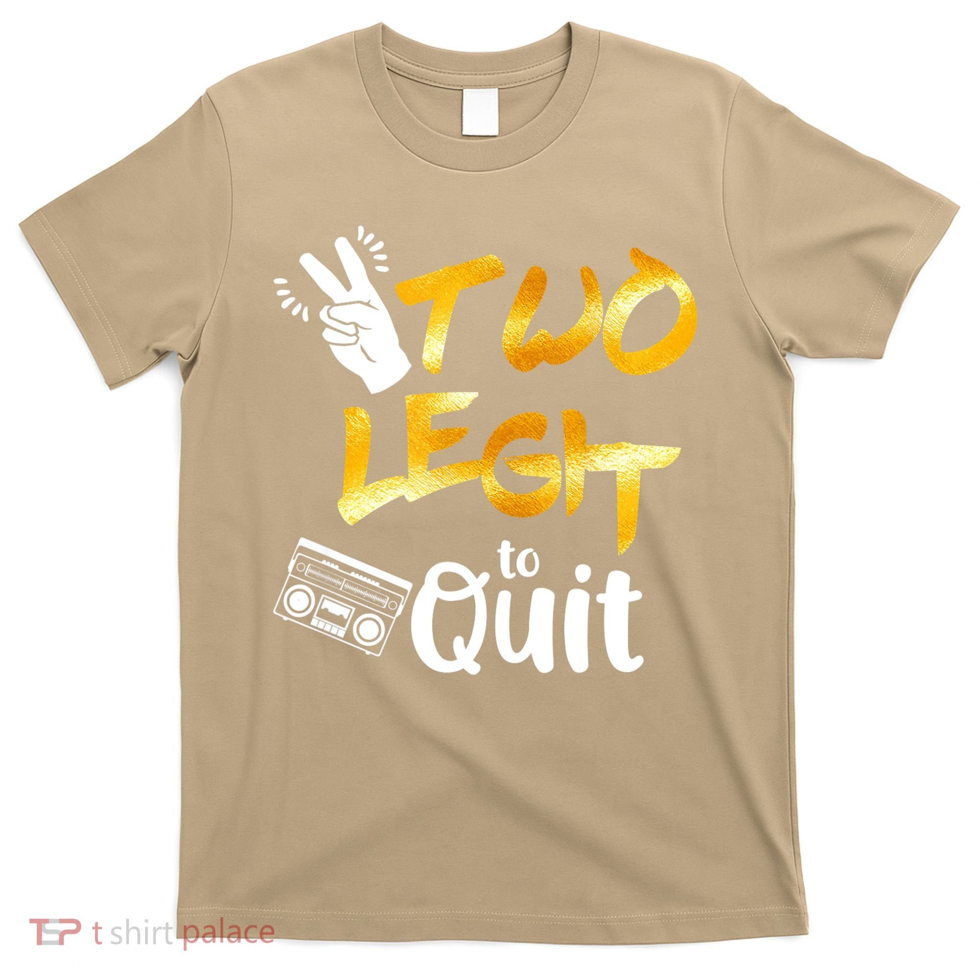 Funny 2nd Birthday Hip Hop Theme Two Legit To Quit 1 T-Shirt