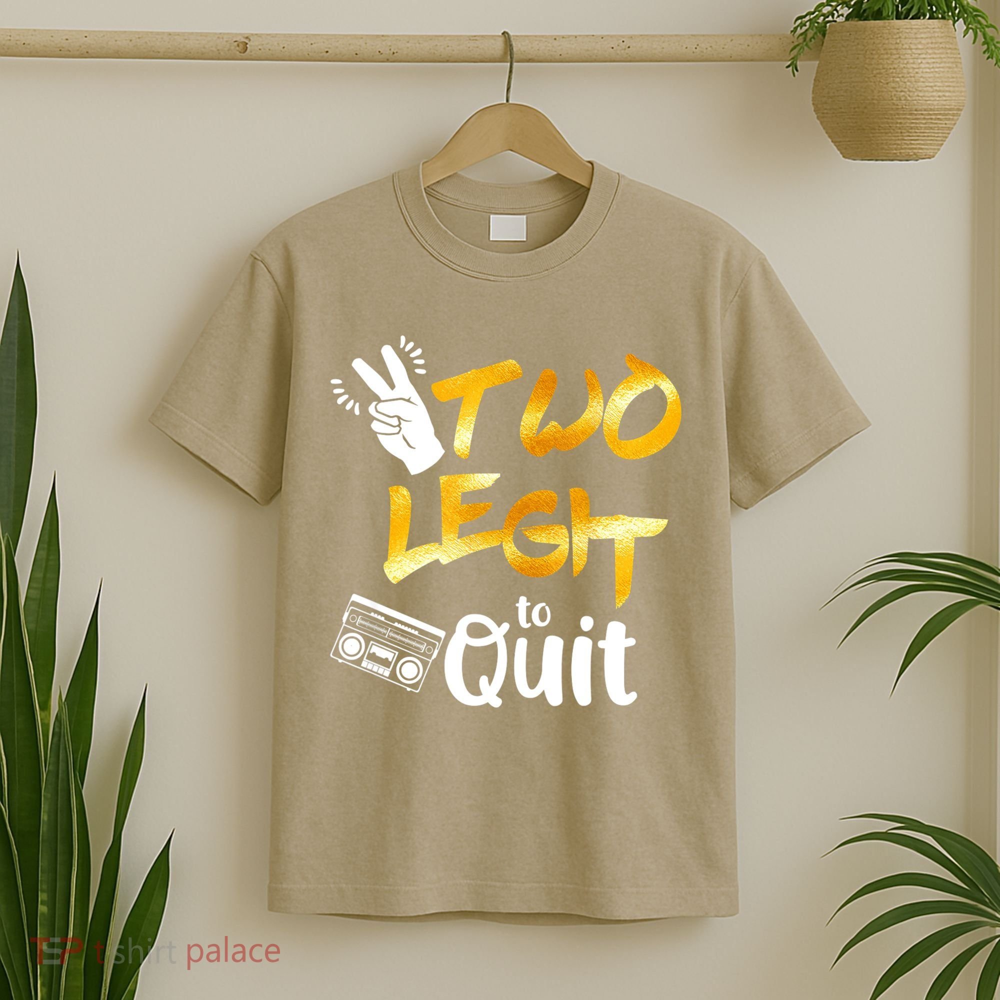 Funny 2nd Birthday Hip Hop Theme Two Legit To Quit 1 T-Shirt