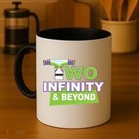 Funny 2nd Birthday, Second Birthday, Two Infinity And Beyond 1 Coffee Mug thumb 4