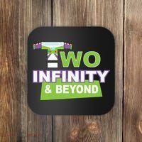 Funny 2nd Birthday, Second Birthday, Two Infinity And Beyond 1 Coaster thumb 0