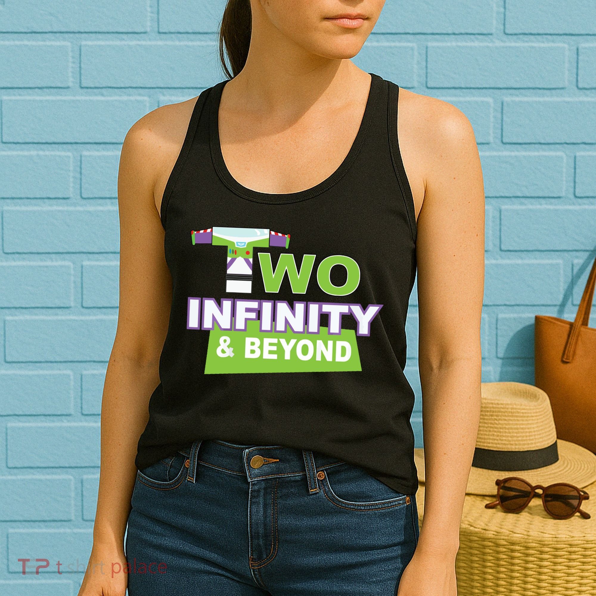 Funny 2nd Birthday, Second Birthday, Two Infinity And Beyond 1 Women's Tank Top