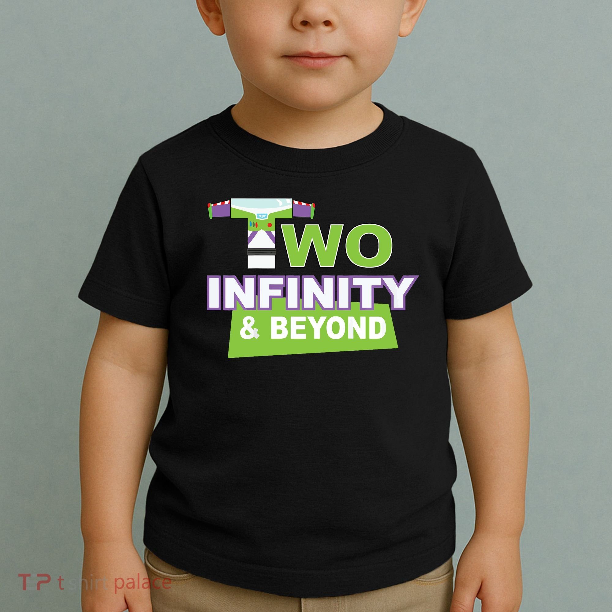 Funny 2nd Birthday, Second Birthday, Two Infinity And Beyond 1 Toddler T-Shirt
