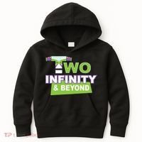 Funny 2nd Birthday, Second Birthday, Two Infinity And Beyond 1 Kids Hoodie thumb 0