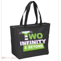 Funny 2nd Birthday, Second Birthday, Two Infinity And Beyond 1 Tote Bag thumb 2