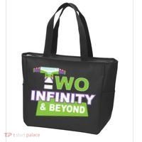Funny 2nd Birthday, Second Birthday, Two Infinity And Beyond 1 Tote Bag thumb 3
