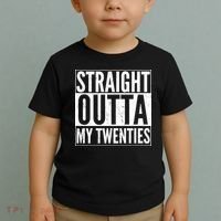 Funny 20th Birthday Straight Outta My Twenties Toddler T-Shirt thumb 2