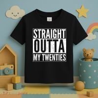Funny 20th Birthday Straight Outta My Twenties Toddler T-Shirt thumb 3