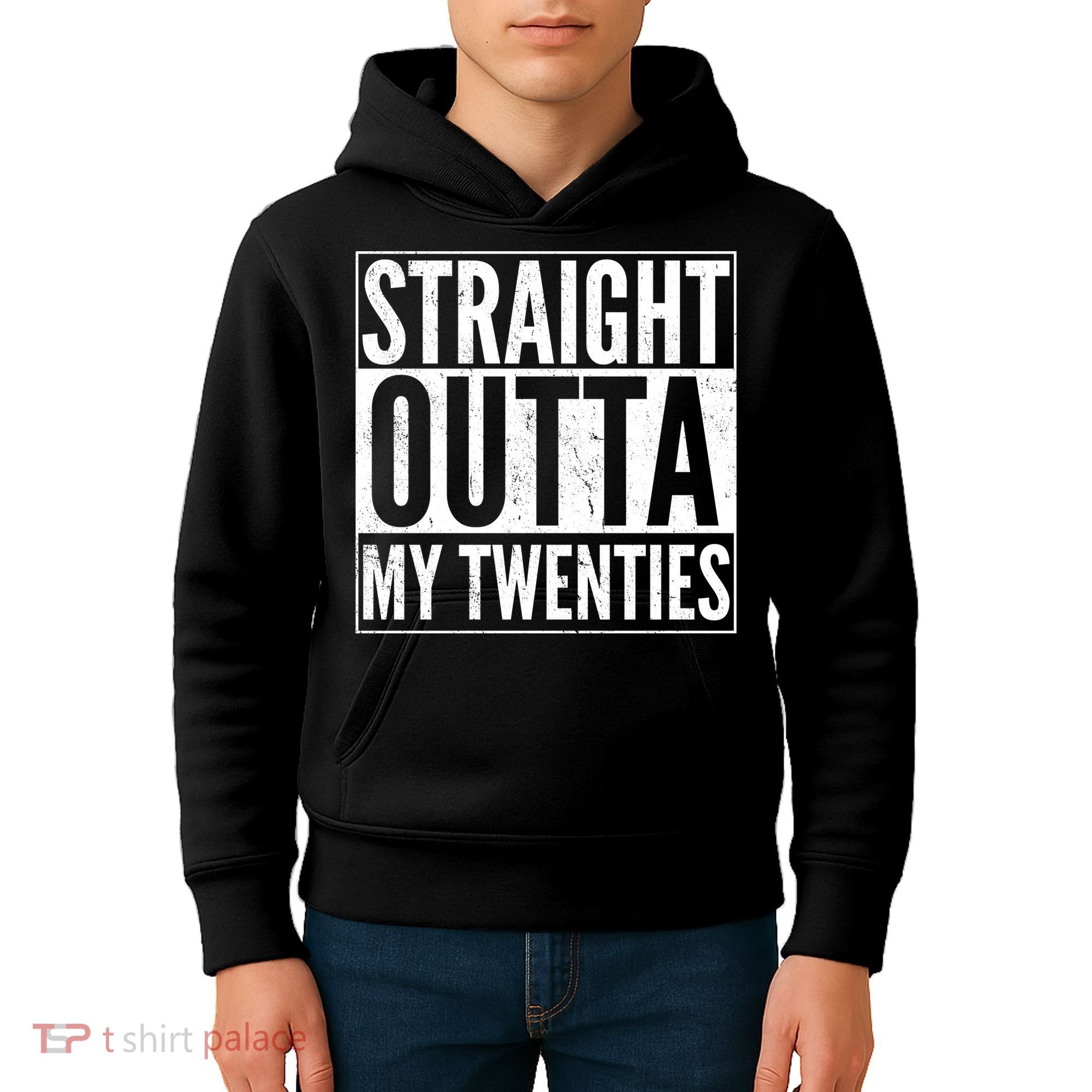 Funny 20th Birthday Straight Outta My Twenties Kids Hoodie