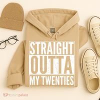 Funny 20th Birthday Straight Outta My Twenties Hoodie thumb 4