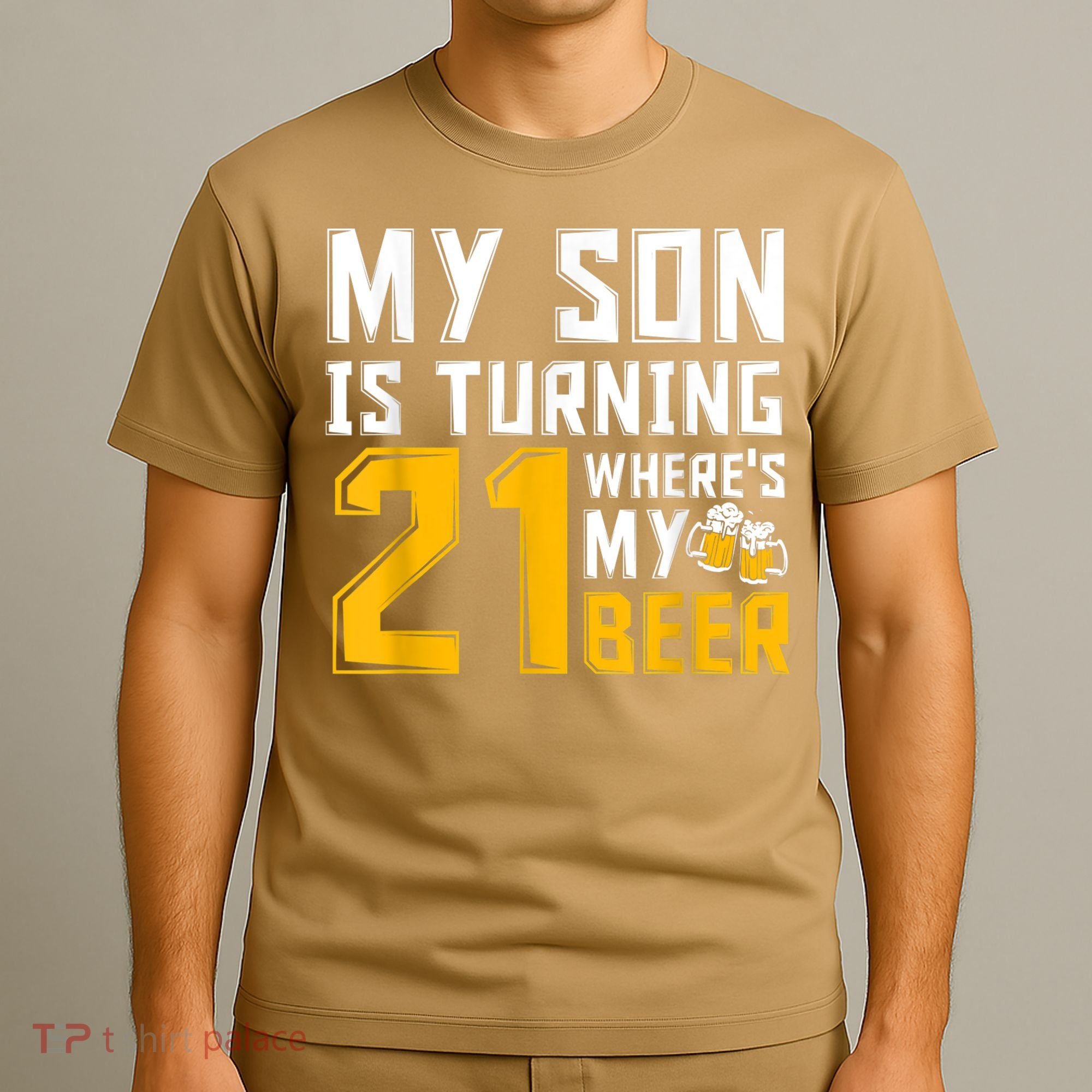Funny 21st Birthday 21 Year Old Son Dad Mom Family Birthday T-Shirt