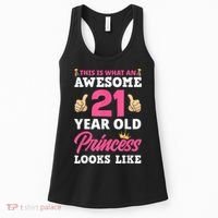Funny 21st Birthday Women Funny 21 Years Old Birthday Girls Women's Tank Top thumb 0