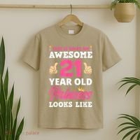 Funny 21st Birthday Women Funny 21 Years Old Birthday Girls T-Shirt thumb 2