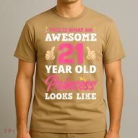 Funny 21st Birthday Women Funny 21 Years Old Birthday Girls T-Shirt thumb 3