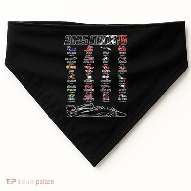 Formula 2025 Circuits Formula 2025 Schedule Race Car Formula USA-Made Doggie Bandana