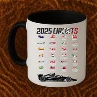 Formula 2025 Circuits Formula 2025 Schedule Race Car Formula Coffee Mug thumb 2