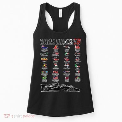 Formula 2025 Circuits Formula 2025 Schedule Race Car Formula Women's Tank Top