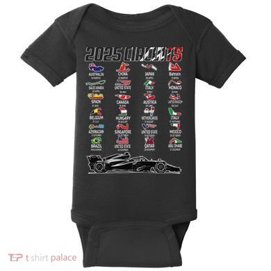 Formula 2025 Circuits Formula 2025 Schedule Race Car Formula Baby Bodysuit