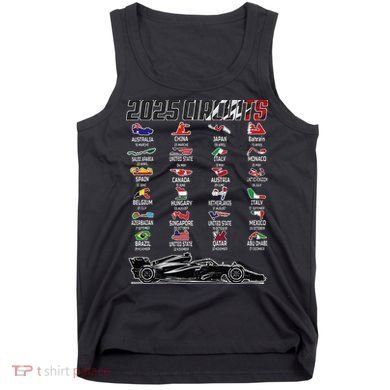 Formula 2025 Circuits Formula 2025 Schedule Race Car Formula Tank Top