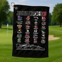 Formula 2025 Circuits Formula 2025 Schedule Race Car Formula Golf Towel thumb 1