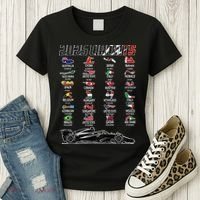 Formula 2025 Circuits Formula 2025 Schedule Race Car Formula Women's T-Shirt thumb 3