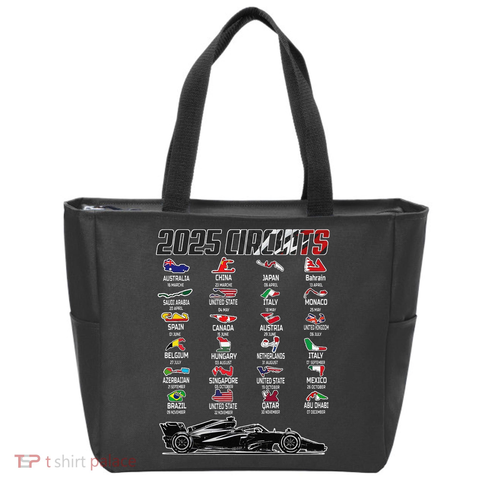 Formula 2025 Circuits Formula 2025 Schedule Race Car Formula Tote Bag