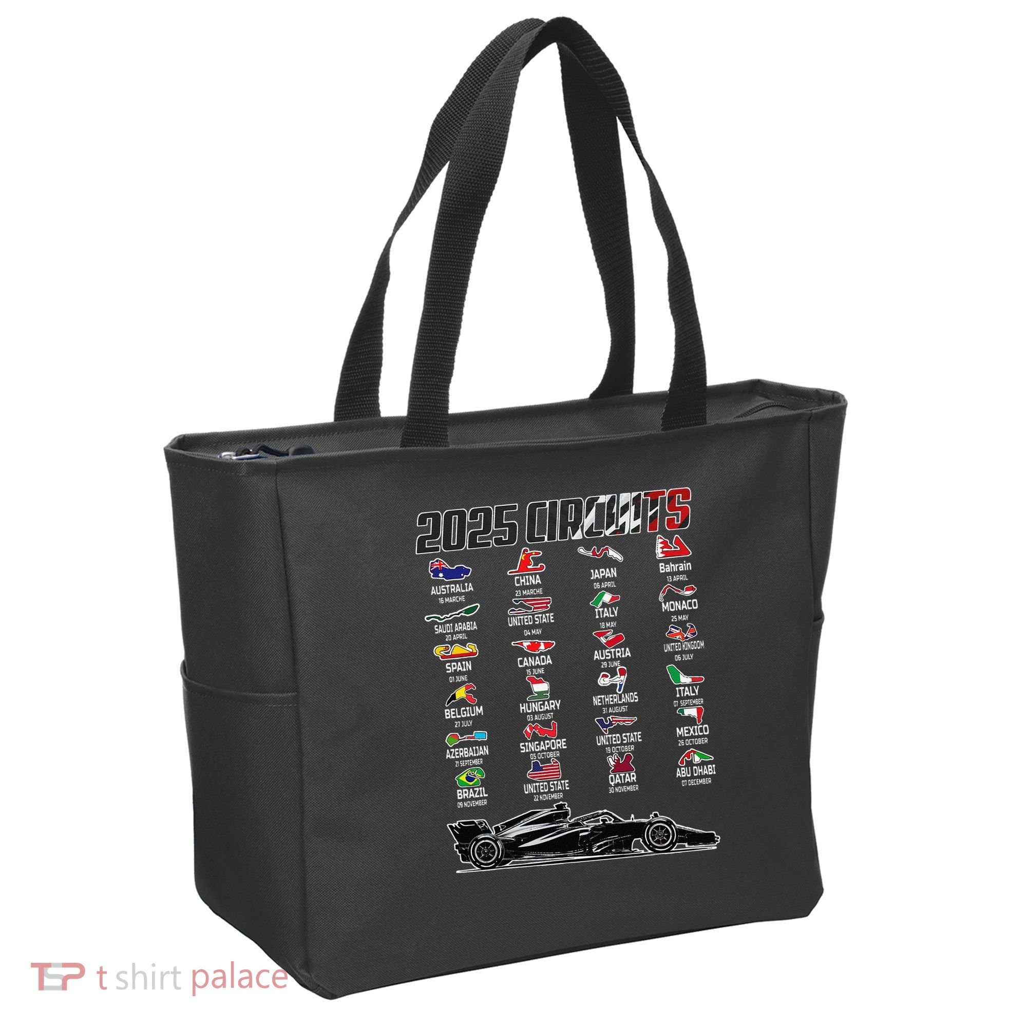 Formula 2025 Circuits Formula 2025 Schedule Race Car Formula Tote Bag