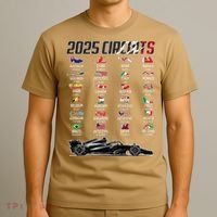 Formula 2025 Circuits Formula 2025 Schedule Race Car Formula T-Shirt thumb 3