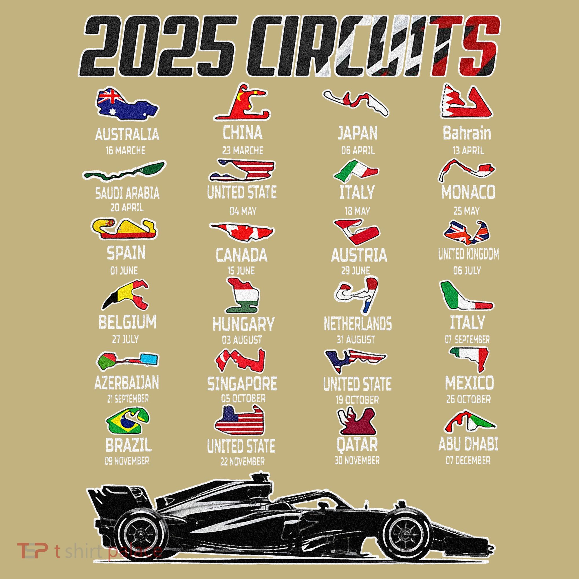 Formula 2025 Circuits Formula 2025 Schedule Race Car Formula Polo