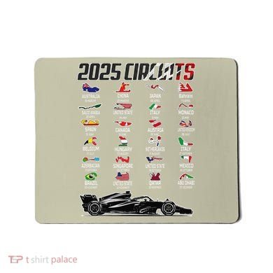 Formula 2025 Circuits Formula 2025 Schedule Race Car Formula Mousepad