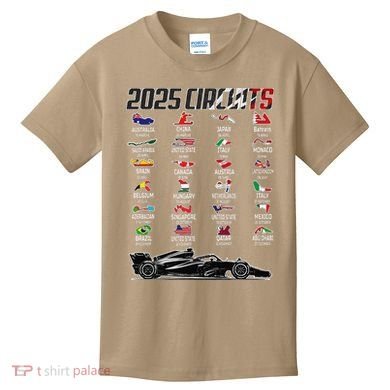 Formula 2025 Circuits Formula 2025 Schedule Race Car Formula Kids T-Shirt