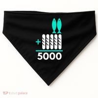 Funny 2 Fish +5 Loaves = 5000/5 Loaves And 2 Fish Gift USA-Made Doggie Bandana thumb 0
