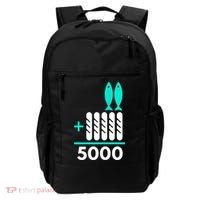 Funny 2 Fish +5 Loaves = 5000/5 Loaves And 2 Fish Gift Backpack thumb 0