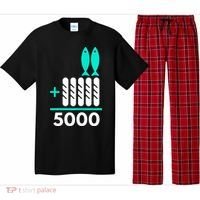 Funny 2 Fish +5 Loaves = 5000/5 Loaves And 2 Fish Gift Pajama Set thumb 0