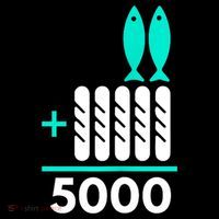 Funny 2 Fish +5 Loaves = 5000/5 Loaves And 2 Fish Gift Women's Hoodie thumb 2
