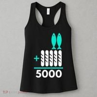 Funny 2 Fish +5 Loaves = 5000/5 Loaves And 2 Fish Gift Women's Tank Top thumb 3