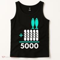 Funny 2 Fish +5 Loaves = 5000/5 Loaves And 2 Fish Gift Tank Top thumb 2