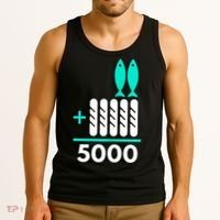 Funny 2 Fish +5 Loaves = 5000/5 Loaves And 2 Fish Gift Tank Top thumb 3