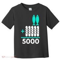 Funny 2 Fish +5 Loaves = 5000/5 Loaves And 2 Fish Gift Toddler T-Shirt thumb 0