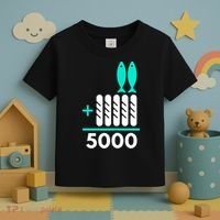 Funny 2 Fish +5 Loaves = 5000/5 Loaves And 2 Fish Gift Toddler T-Shirt thumb 3