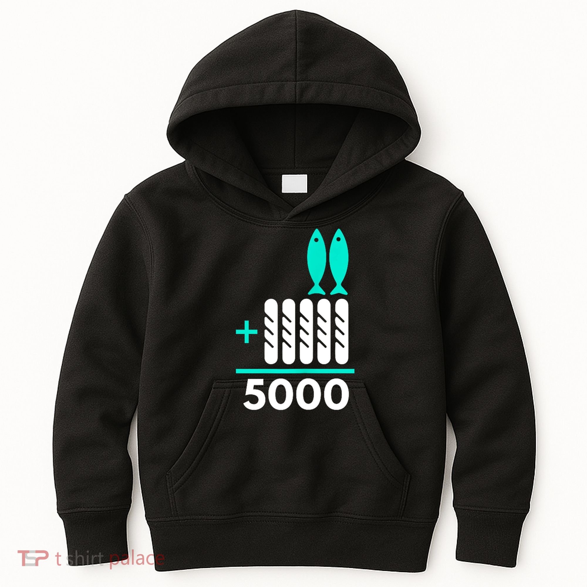 Funny 2 Fish +5 Loaves = 5000/5 Loaves And 2 Fish Gift Kids Hoodie