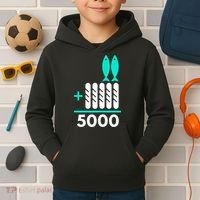 Funny 2 Fish +5 Loaves = 5000/5 Loaves And 2 Fish Gift Kids Hoodie thumb 2