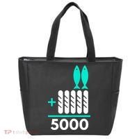 Funny 2 Fish +5 Loaves = 5000/5 Loaves And 2 Fish Gift Tote Bag thumb 0