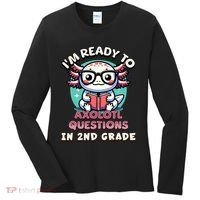 Funny 2nd Grade IM Ready To Axolotl Questions In 2nd Grade Women's Long Sleeve Shirt thumb 0