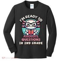 Funny 2nd Grade IM Ready To Axolotl Questions In 2nd Grade Kids Long Sleeve Shirt thumb 0