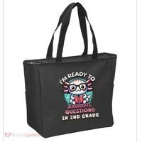 Funny 2nd Grade IM Ready To Axolotl Questions In 2nd Grade Gift Tote Bag thumb 2