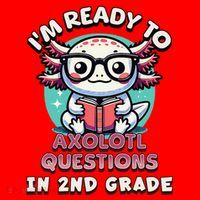 Funny 2nd Grade IM Ready To Axolotl Questions In 2nd Grade Gift Santa Hat thumb 1