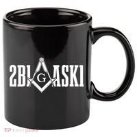 Freemason 2B1ASK1 Mason Masonic Square & Compass 11oz C Handle Ceramic Mug thumb 0