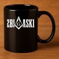 Freemason 2B1ASK1 Mason Masonic Square & Compass 11oz C Handle Ceramic Mug thumb 3